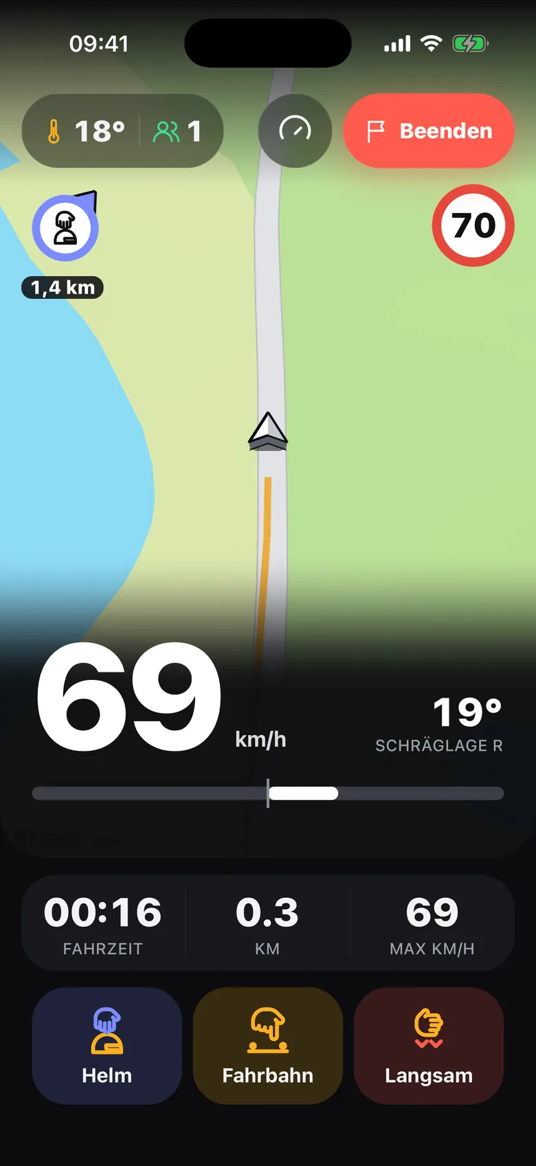 Fahrt-Cockpit