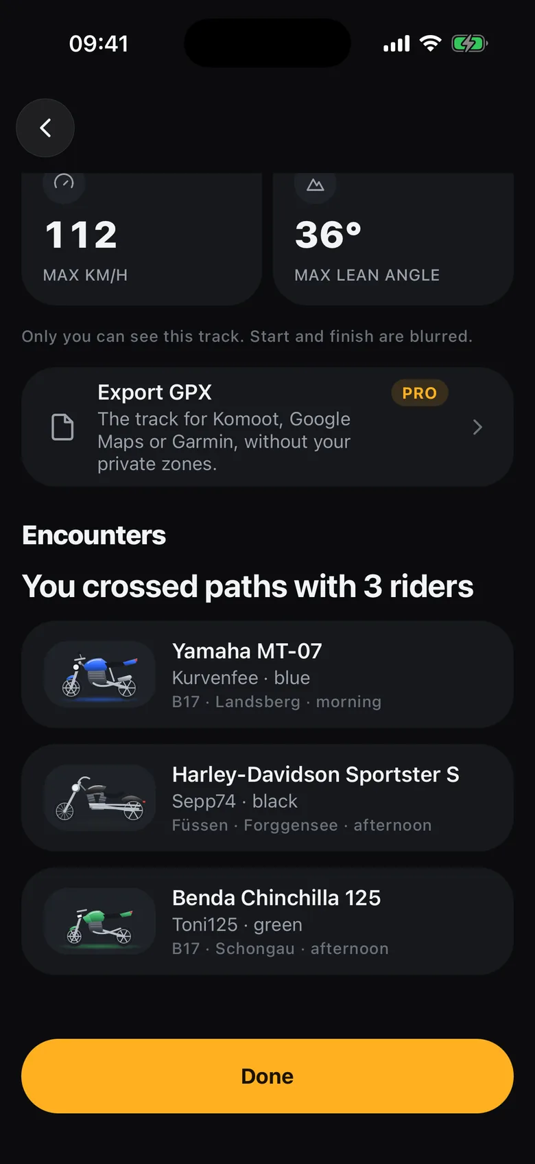 Encounters on your ride