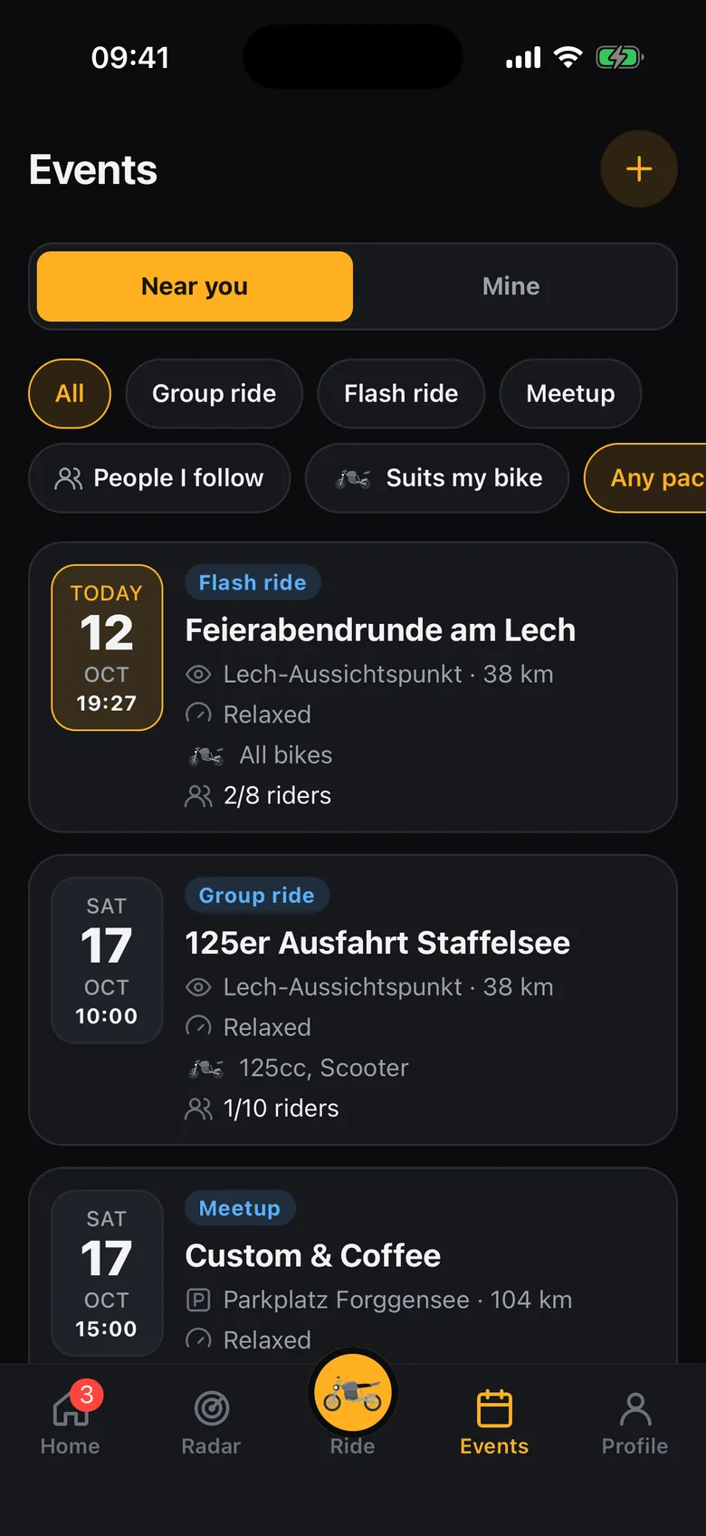 Rides near you