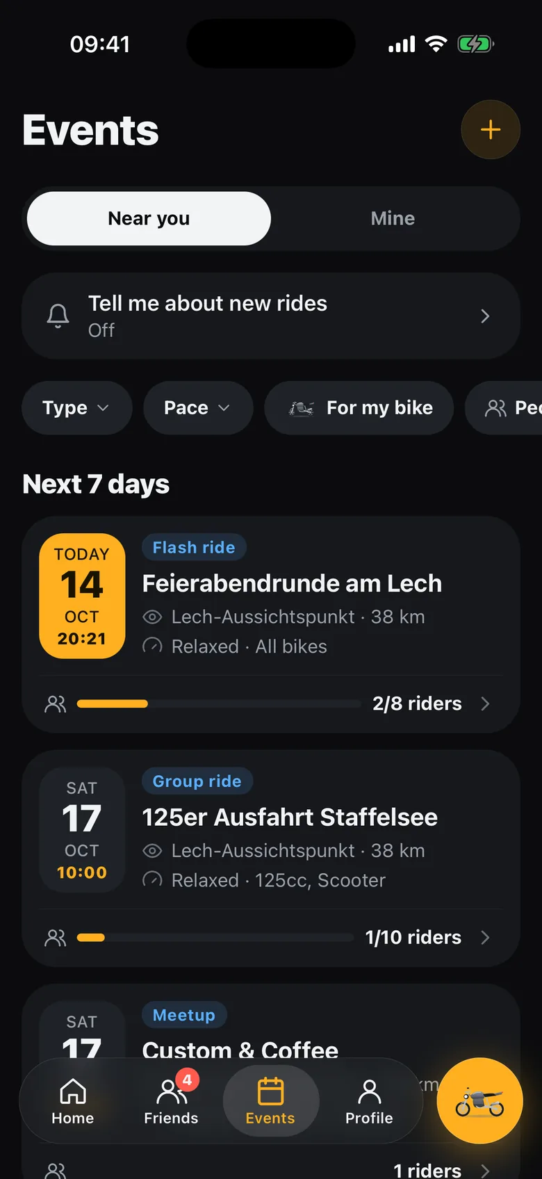Rides near you